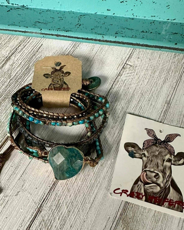 5-Strand Heart Wrap Bracelets