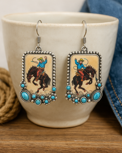 Wild Rider Turquoise Drops