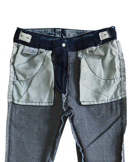 Baby girls navy fashion bell pants denim jeans