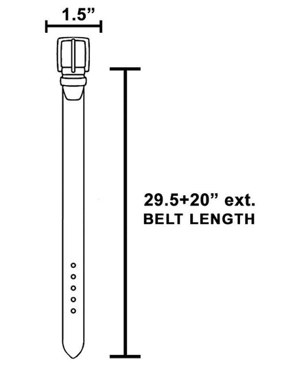 Rectangle Concho Chain Belt