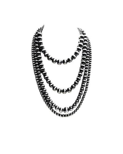 Western Navajo Pearl 4 Strands Necklace