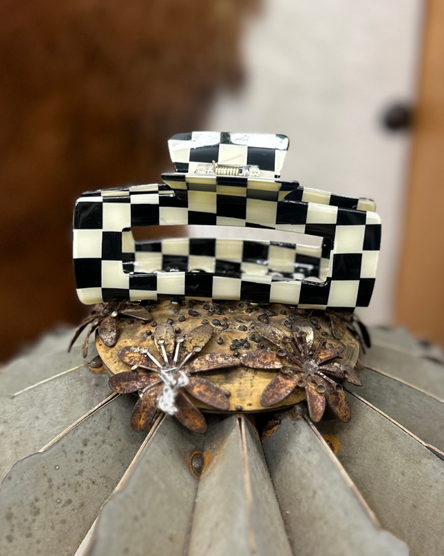 Checked Funky Frontier - Black & White