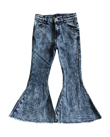 Baby girls navy fashion bell pants denim jeans