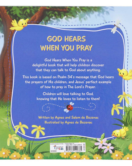 Kid Book God Hears When You Pray Hardcover
