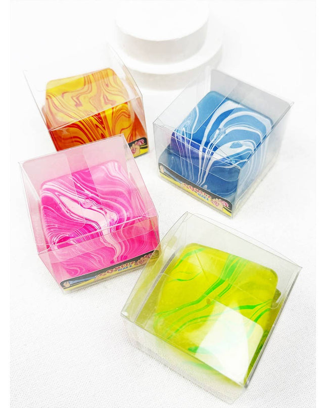 Fluid Pattern Squeeze Cube Slime