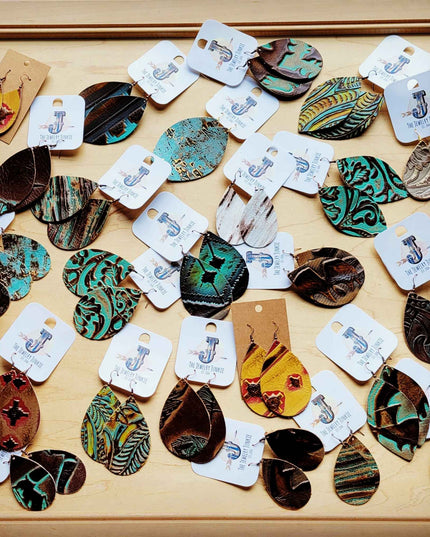 **Leather Earring Starter Pack-Embossed