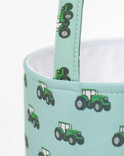 Green Tractor Easter Basket
