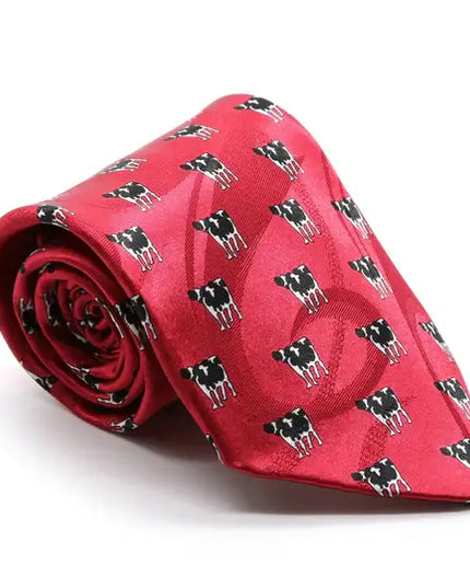 Ferrecci - Men's Business Casual Necktie & Hanky Set - Cow