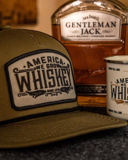We Grow Whiskey Hat - Flat