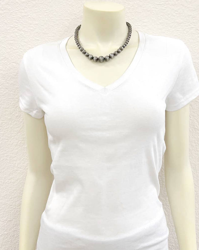 738423, 16" Handmade Navajo Bead Necklace