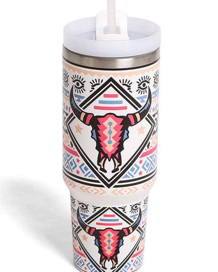 Bull Boho 40oz Handle Tumbler