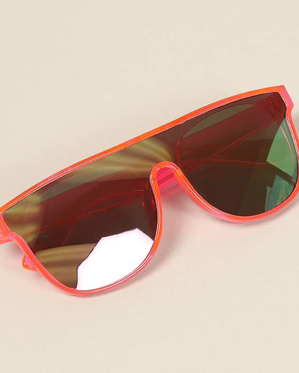 Kid's Flat Top Square Frame Sunglasses