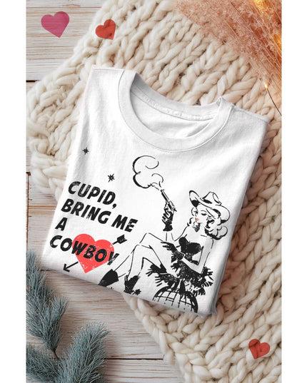 CUPID BRING ME A COWBOY MINERAL GRAPHIC TEE