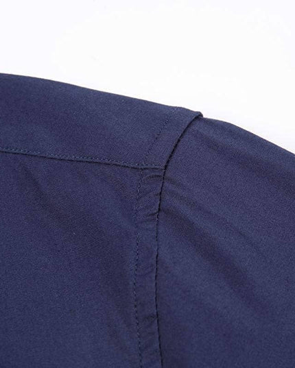 Mens Dress Shirts Long Sleeve Regular Fit Button Shirts-100