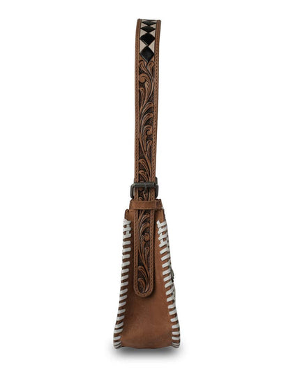HANDTOOLED DANNIA MEDIUM PURSE CHECKERED EDITION