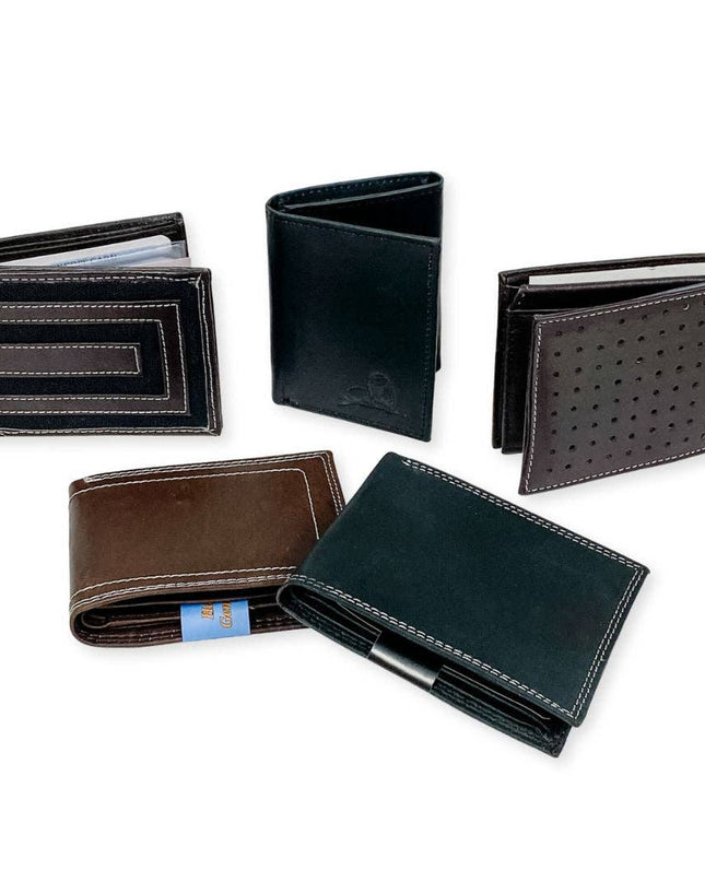 Genuine Leather Wallets, Bi-Fold & Tri-Fold