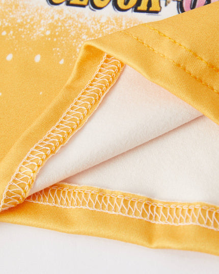 Girls Western Cow Leopard Print Cow Six-Piece Set