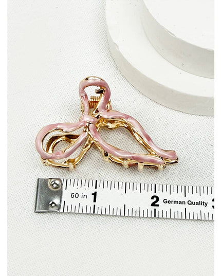 Bow Shape Mini Metal Claw Clip