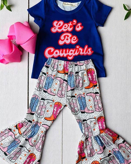 Western girls clothing sets & Let's Be Cowgirls XCH0666-33H