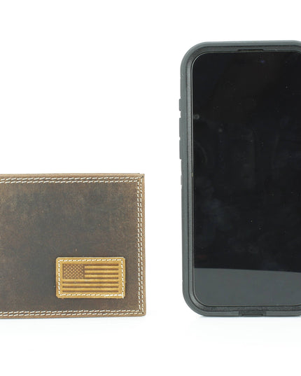 Bi-Fold Men’s Wallet with American Flag ABMW 25-2005