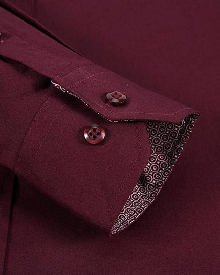 Mens Dress Shirts Long Sleeve Regular Fit Button Shirts-100