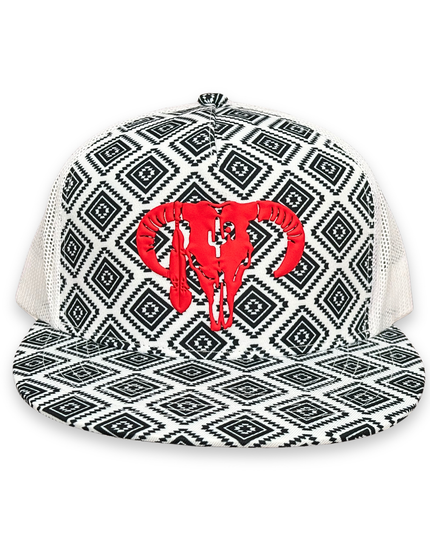 PVC "Hereford Skull" RED - CA Roscoe, Snapback Cap (2025)