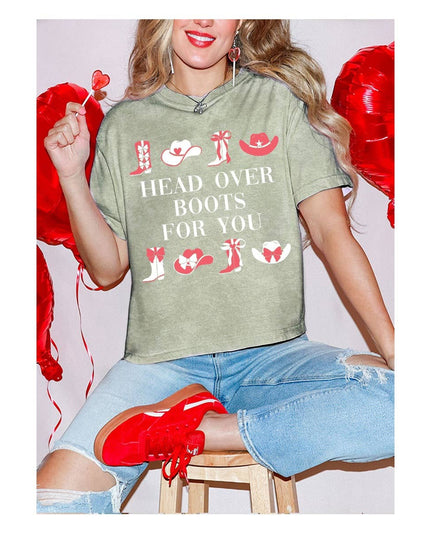 HEAD OVER BOOTS FOR YOU  MINERAL GRAPHIC TOP