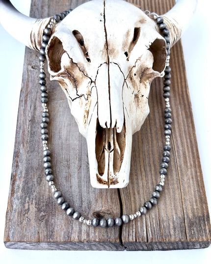 Western Style Navajo Pearl Bead Necklace
