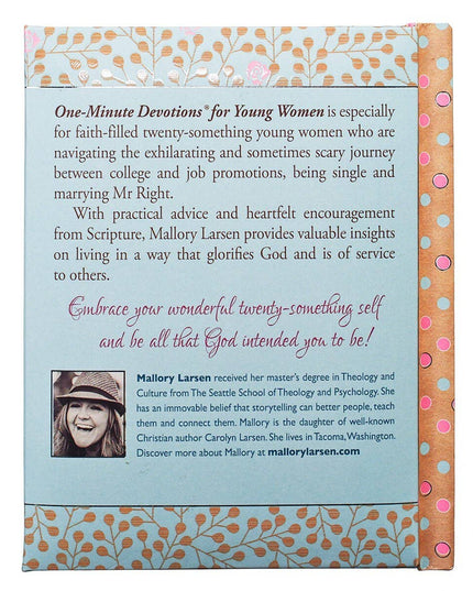 One-Minute Devotions for Young Women Padded Hardcover