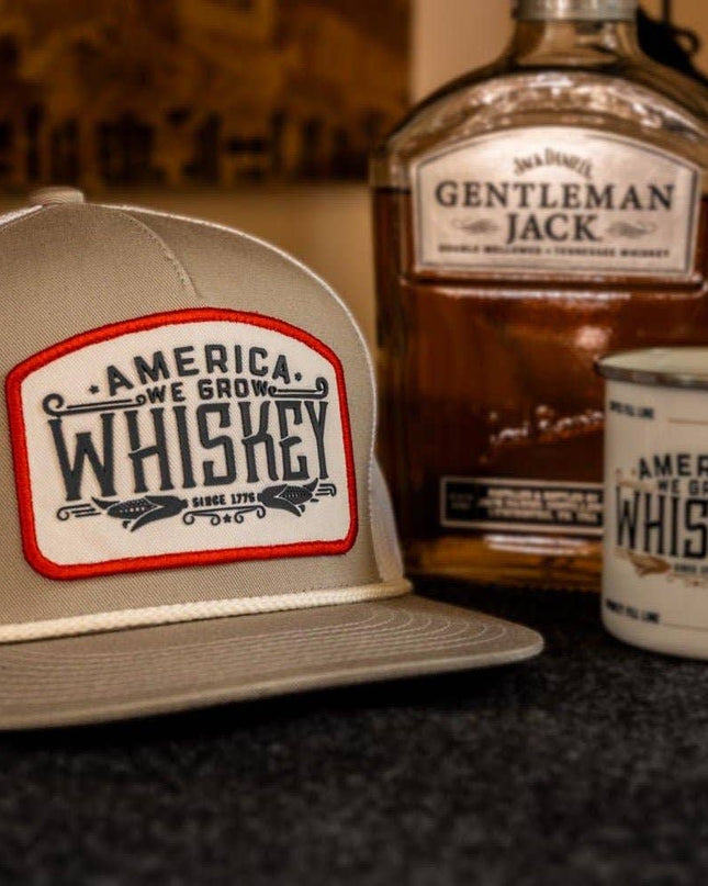 We Grow Whiskey Hat - Flat