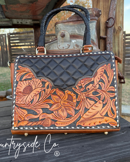 Laney Tooled Leather Handbag