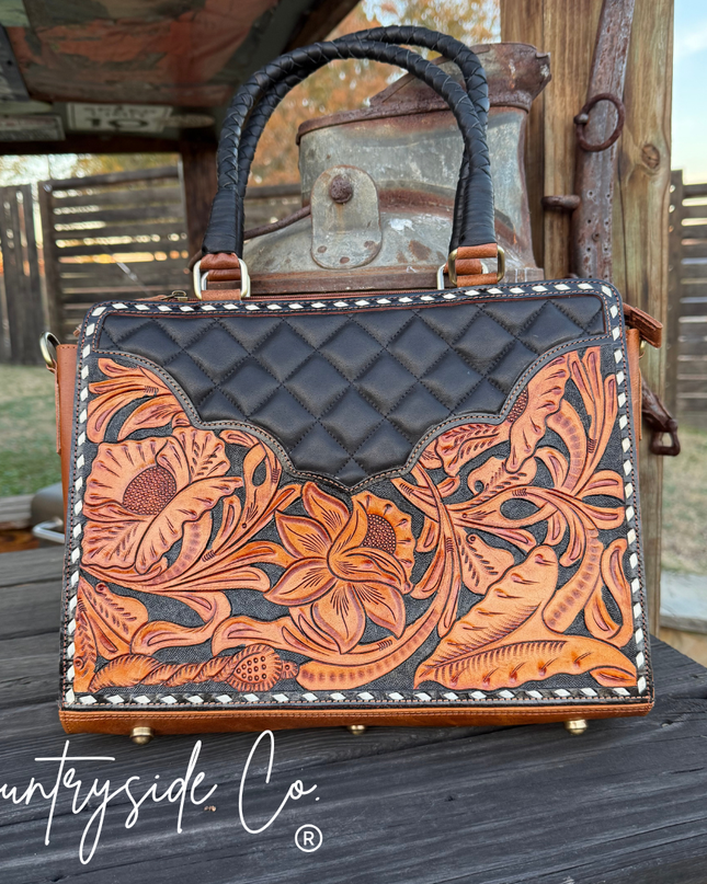 Laney Tooled Leather Handbag