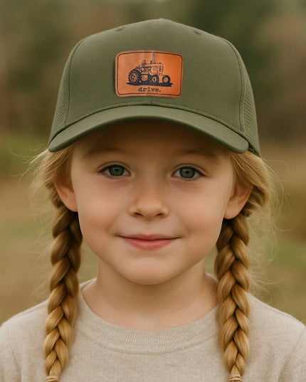 Drive Tractor Country Western Kids Trucker Hat Gift for boys