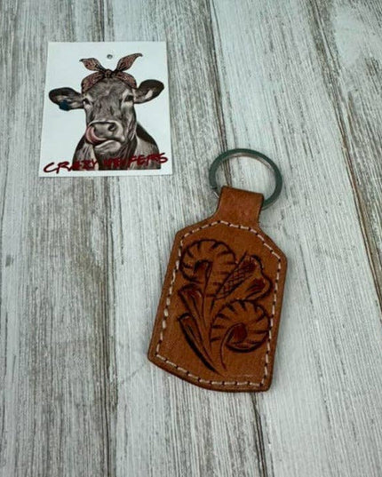 Small Tooled Keychain