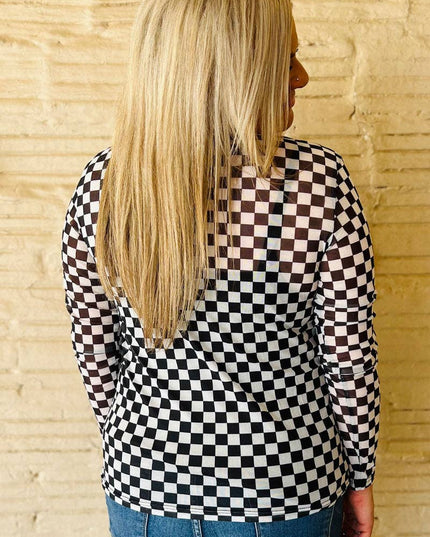 Round The Track Mesh Top