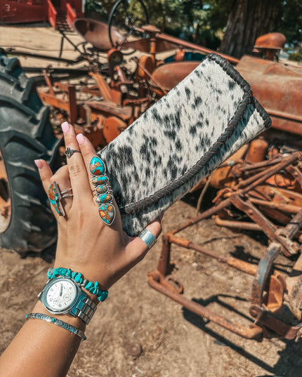 The Elva Cowhide Wallet a Haute Southern Hyde
