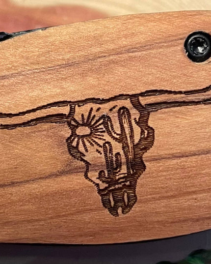 Cow Skull Knife