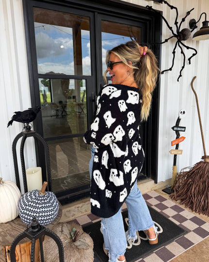 PREORDER- BOO CREW REVERSIBLE CLOUD CARDIGAN