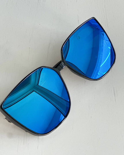 Cleo Cat Eye Sunglasses "Blue"