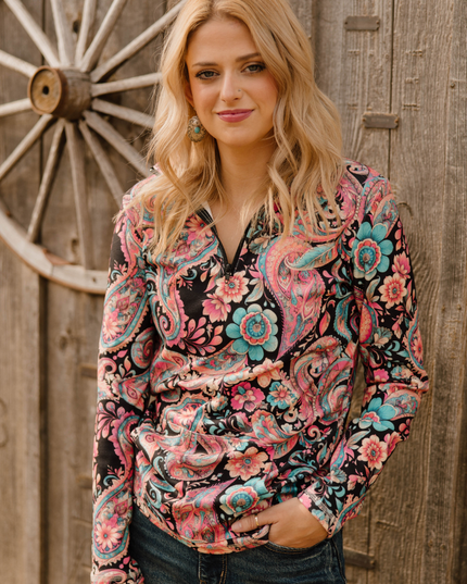Midnight Bloom Pullover