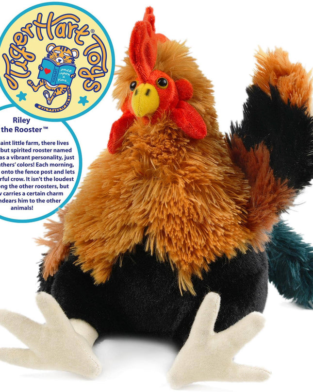 Riley The Rooster - 8 Inch Chicken Stuffed Animal Plush