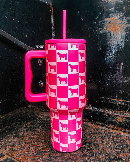 Checked Show Animal 40oz Cup
