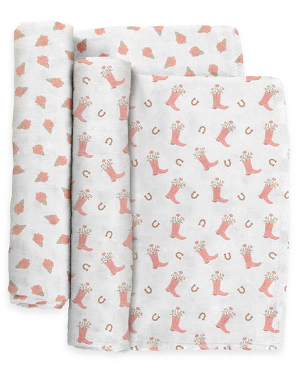 Swaddle Blanket Set Bloomin' Boot