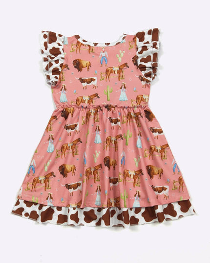 Sadie Mae Corral Girls Dress