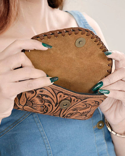 ADBG1203 Sunglass Case Genuine Western Leather Women Bag