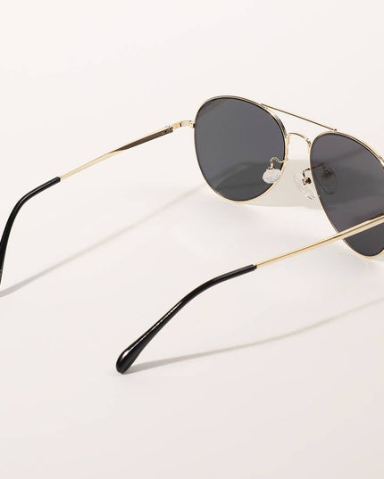 Classic Aviator Dark Tinted Fashion Sunglasses