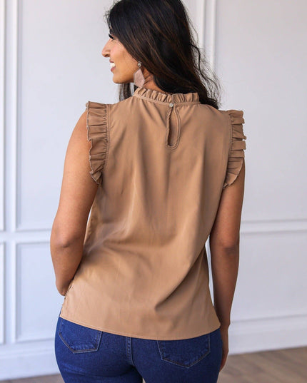 Ms. Honey Blouse, Tan