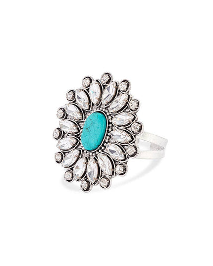 Jeweled Prairie Flower Bracelet