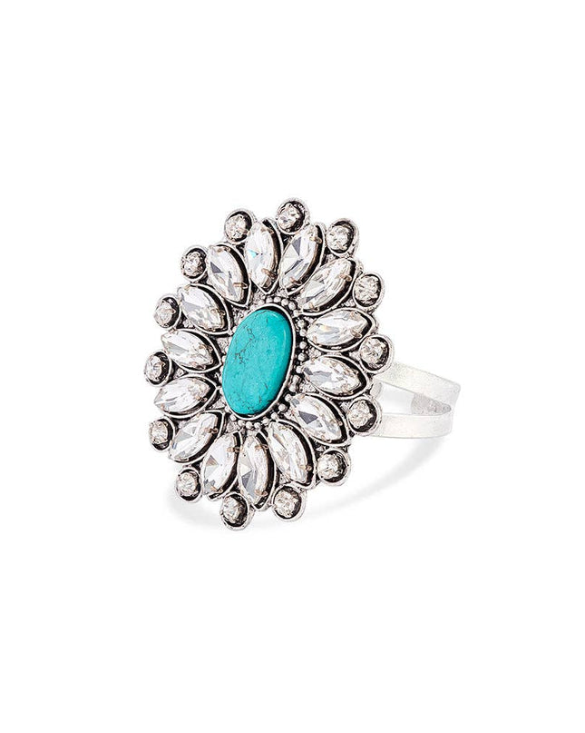 Jeweled Prairie Flower Bracelet