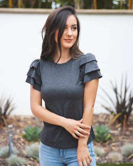 Ruffle Sleeve Rebekah Top